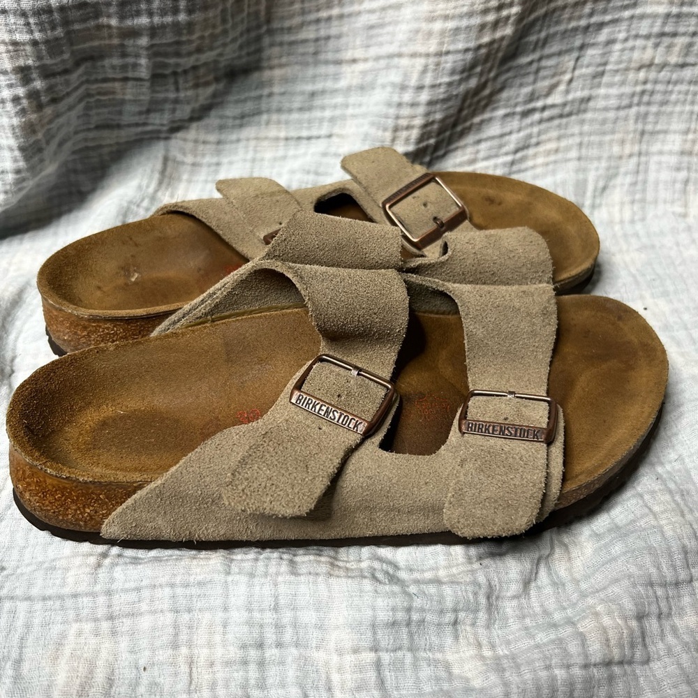 Birkenstock Arizona Vintage High Arch Footbed Suede Sandals - Picture 2 of 7